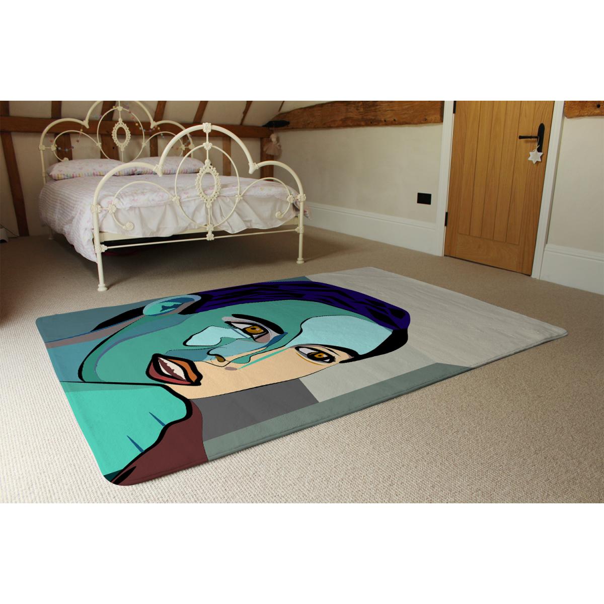 Thoughtful Boy Designer Rug - Blue / 110cm – image 3