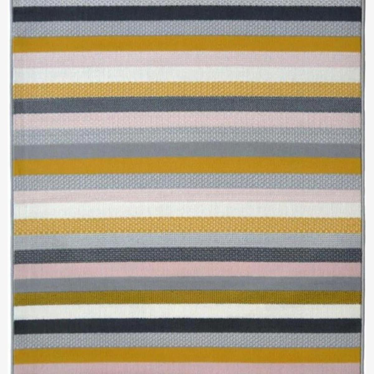 Maestro Collection Striped Design Multicolour 46-3667 - Neutral / 160cm