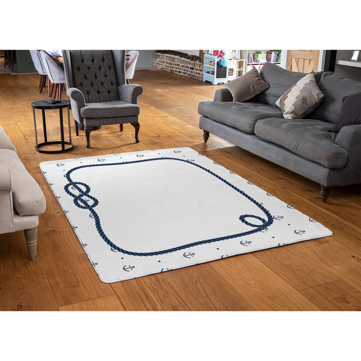 Rope Doodle Rug - Blue / 230cm – image 3