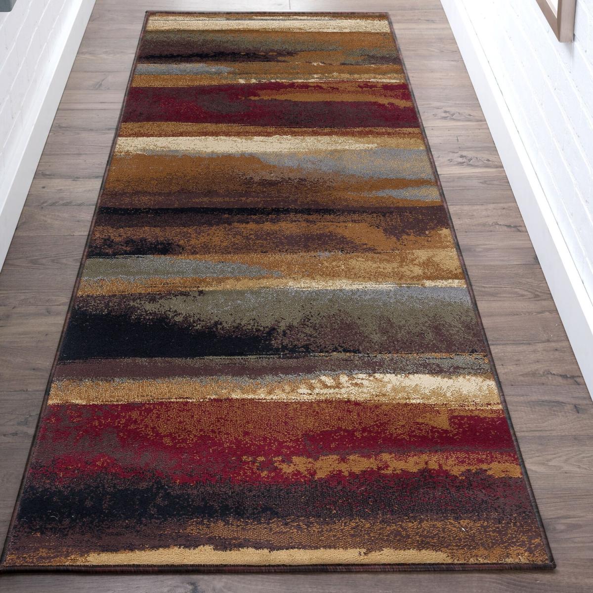 Festival Vintage Turkish Area Rugs Modern Abstract Carpet - 160x220cm - Brown – image 9