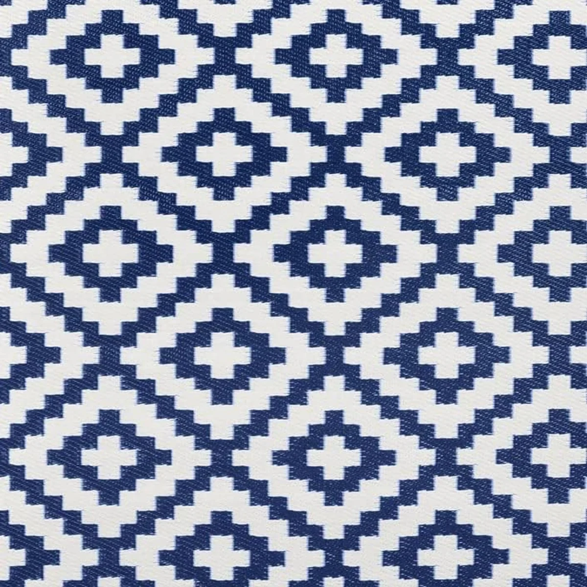 Nirvana Outdoor Rug 240x300cm Navy White Waterproof Mat Garden Camping Picnic - Navy/Blue/White – image 5