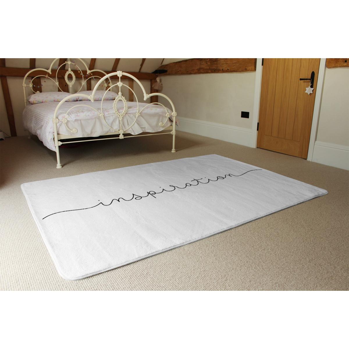 Text Inspiration Designer Rug - White / 200cm – image 3