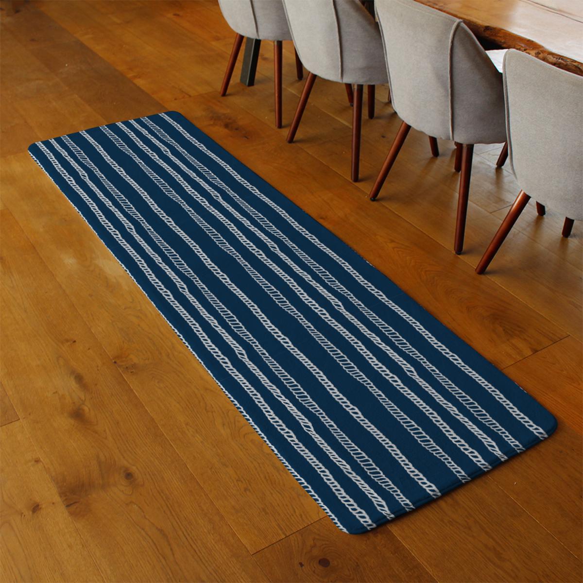Rope Runner Rug - Blue – image 3