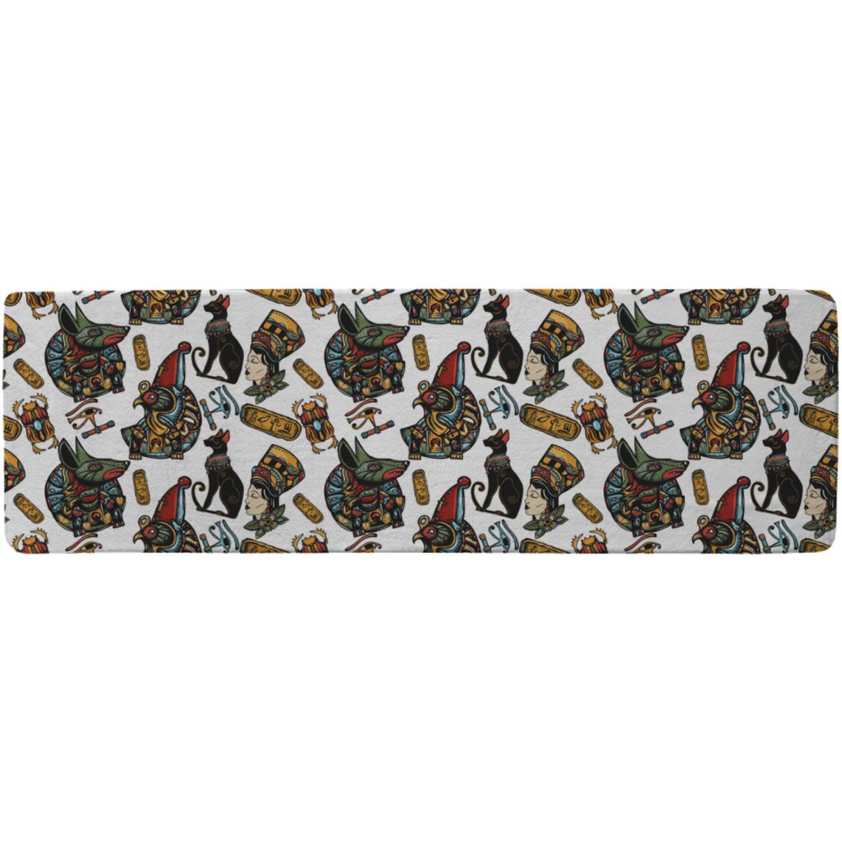 Queen Cleopatra History Background Runner Rug - Brown – image 2
