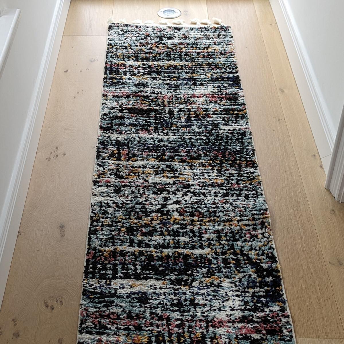 Colourful Abstract Fringed Shaggy Runner Rug - Lush - Multi – image 3