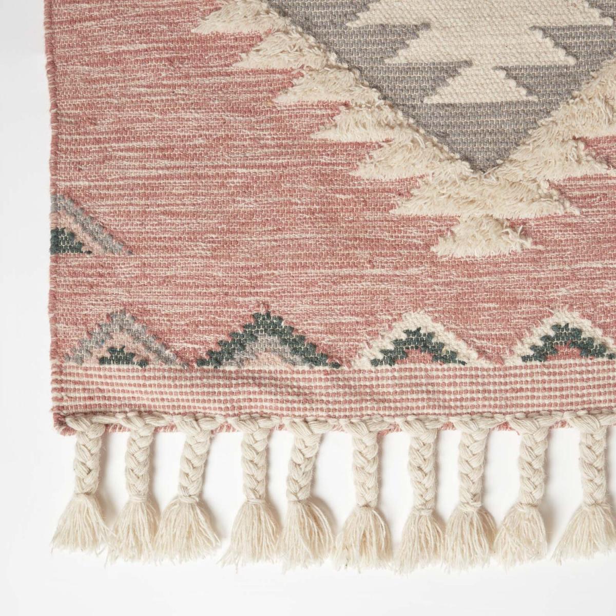 Pali Pink Kilim Wool Rug - Pink / 170cm – image 3