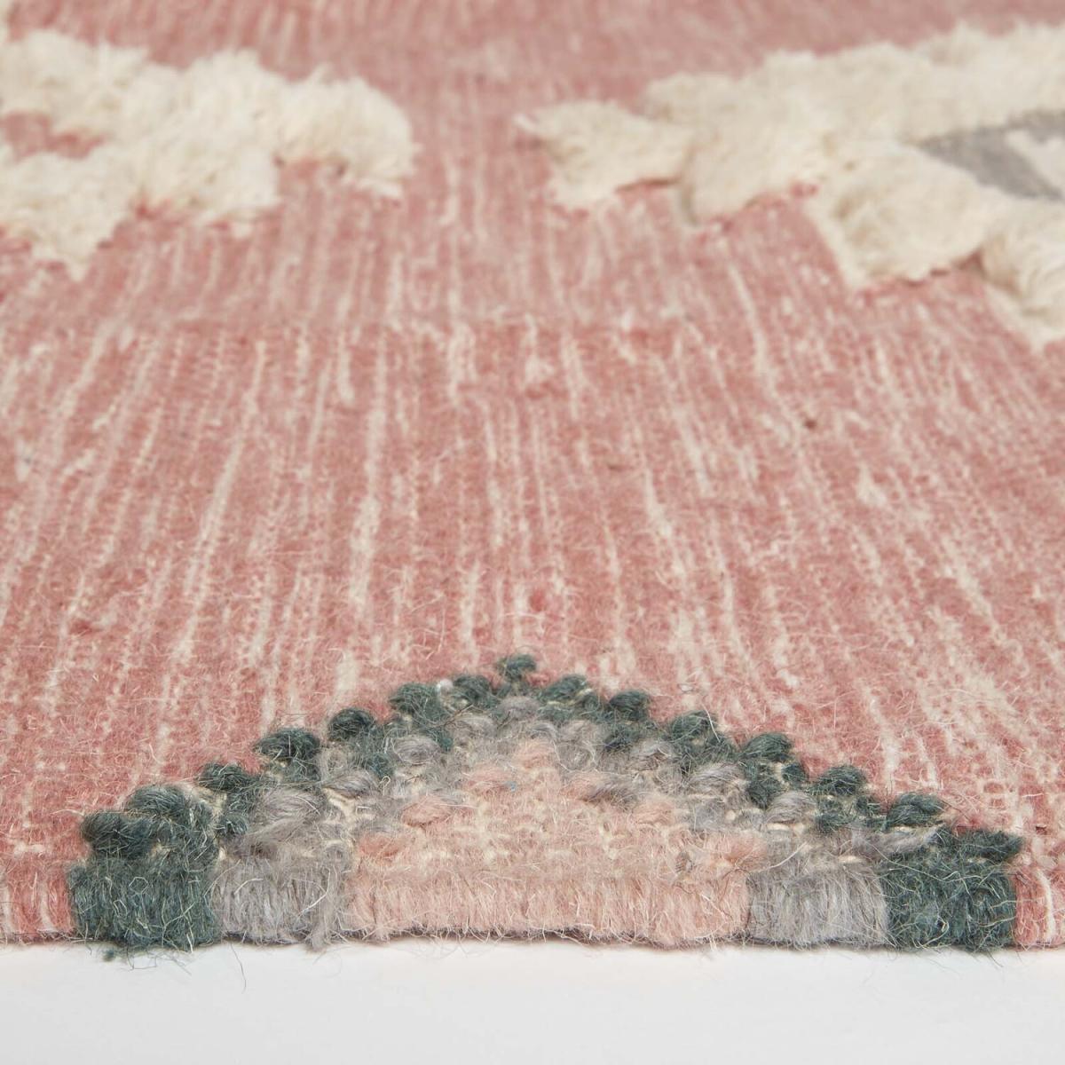 Pali Pink Kilim Wool Rug - Pink / 170cm – image 4