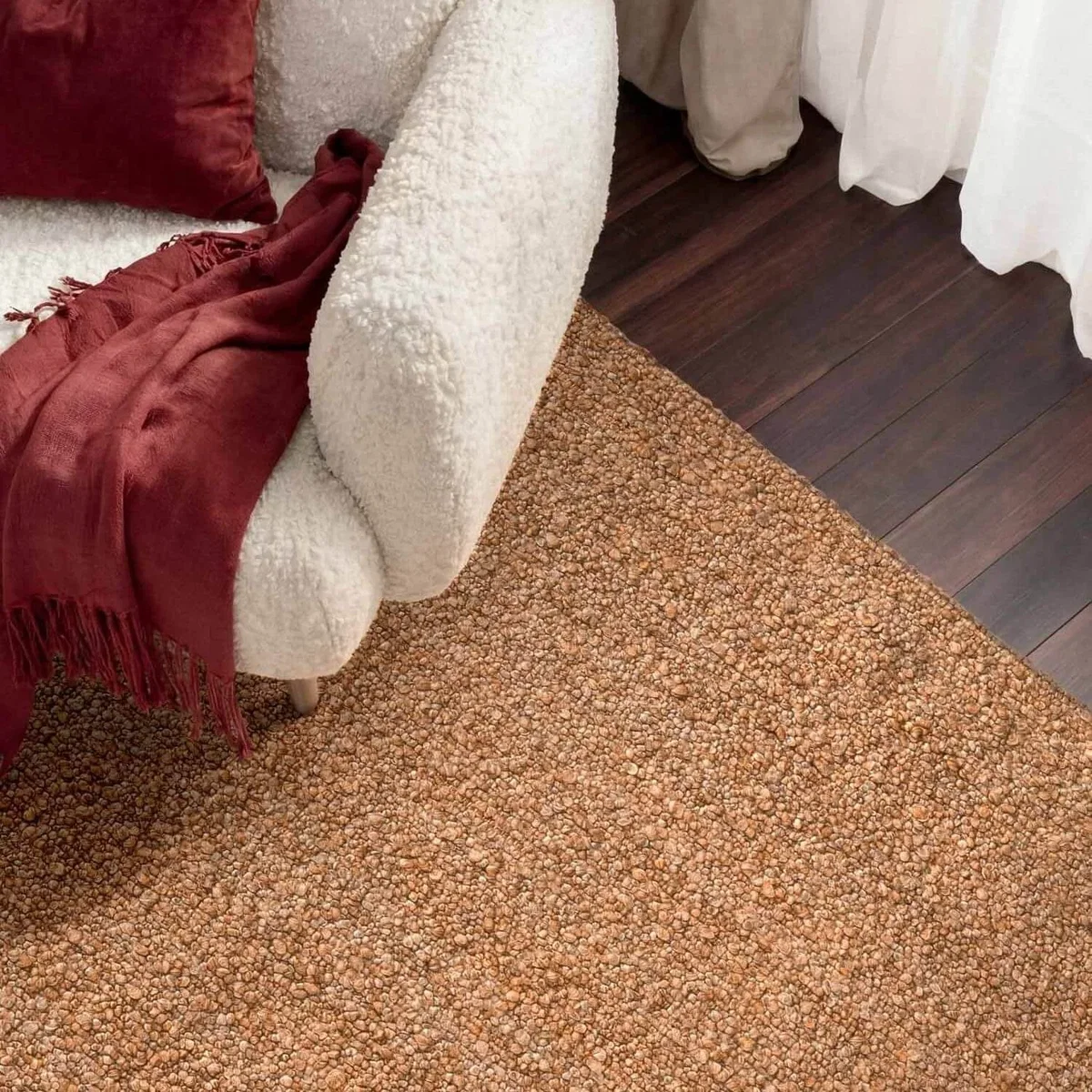 Ted Baker Portobello Polyester Plain Rug - Beige / 200 x 290cm - Beige / 170.0cm – image 7