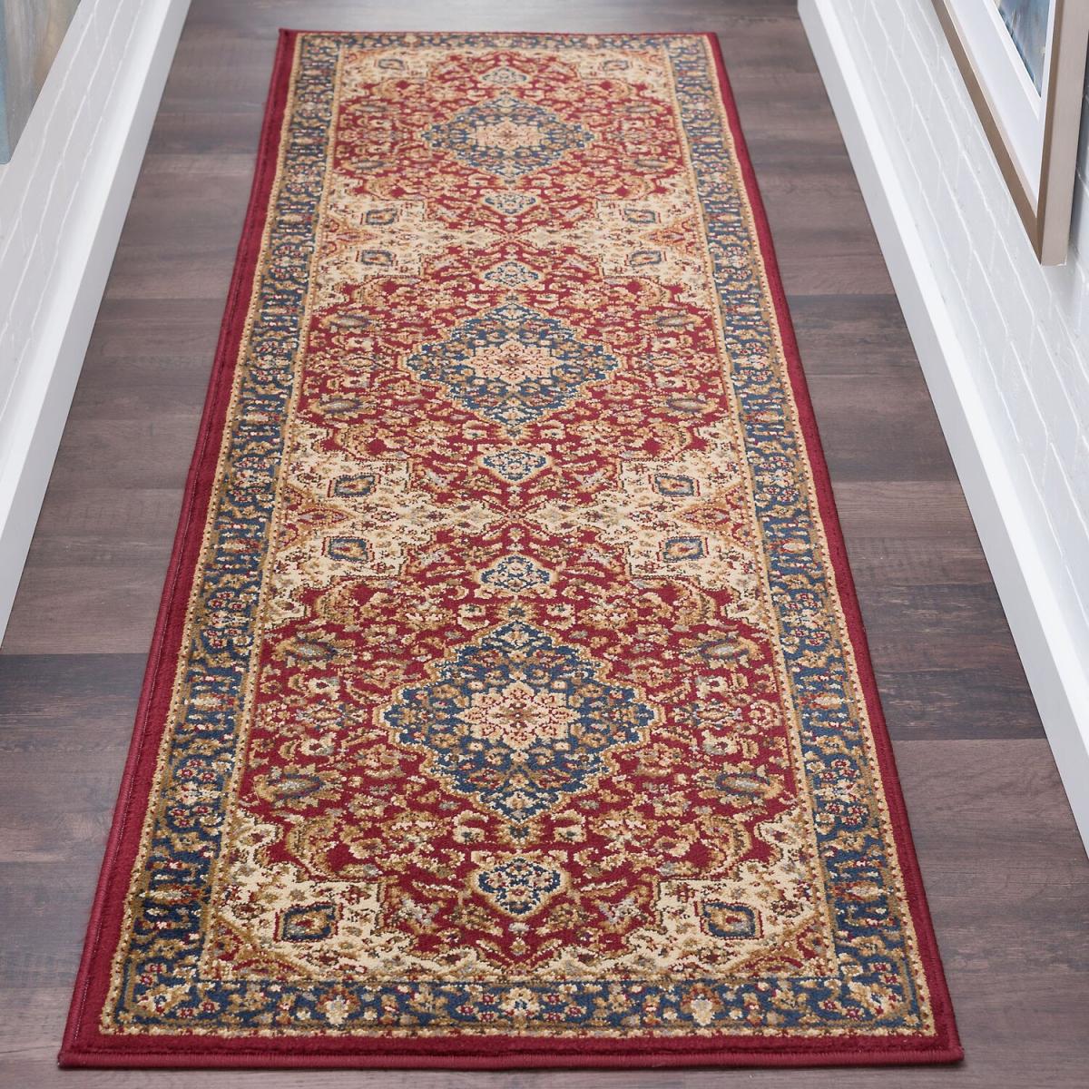 Senses 80 Vintage Turkish Area Rugs Traditional Carpet - 160x220cm - Red – image 11