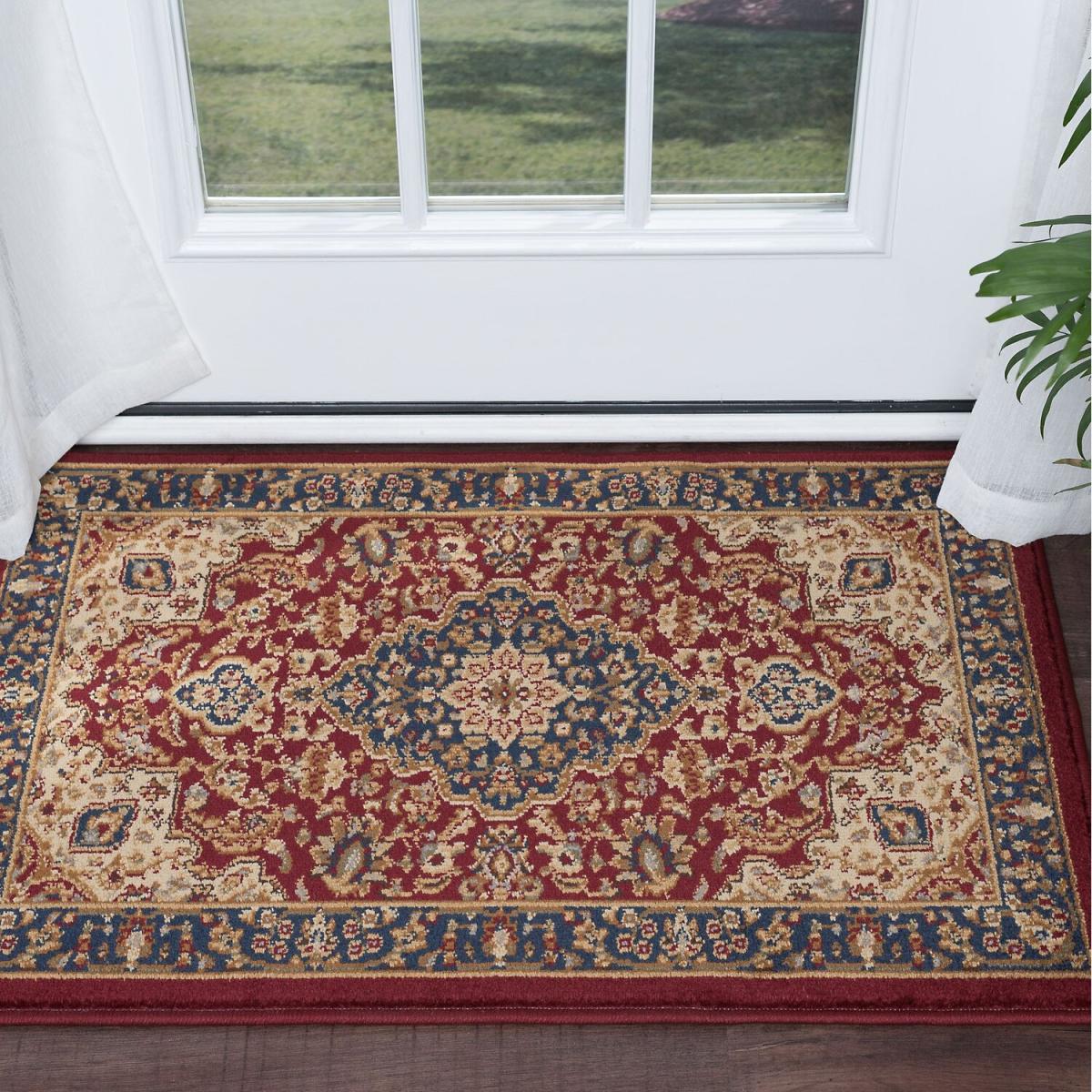 Senses 80 Vintage Turkish Area Rugs Traditional Carpet - 160x220cm - Red – image 12