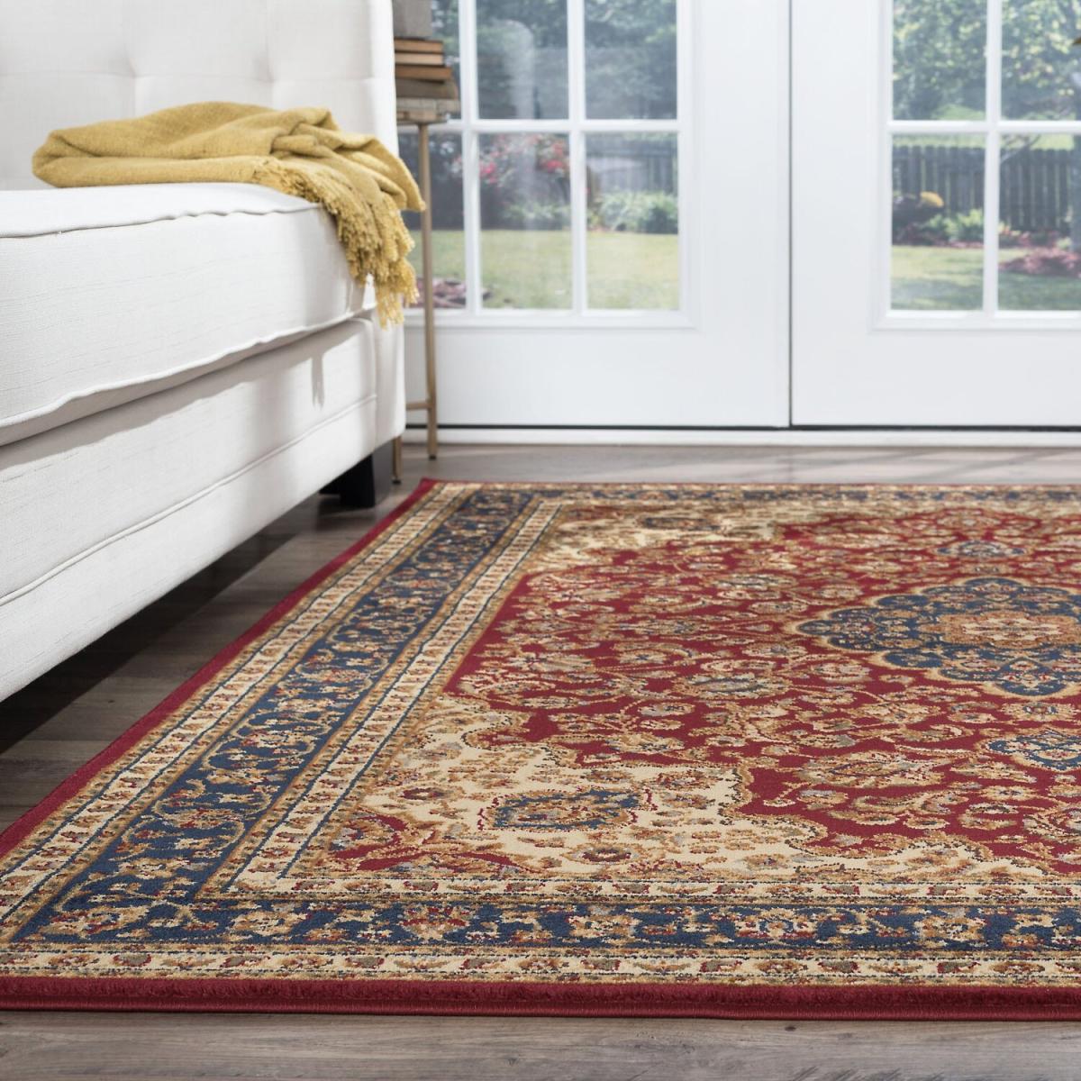 Senses 80 Vintage Turkish Area Rugs Traditional Carpet - 160x220cm - Red – image 8