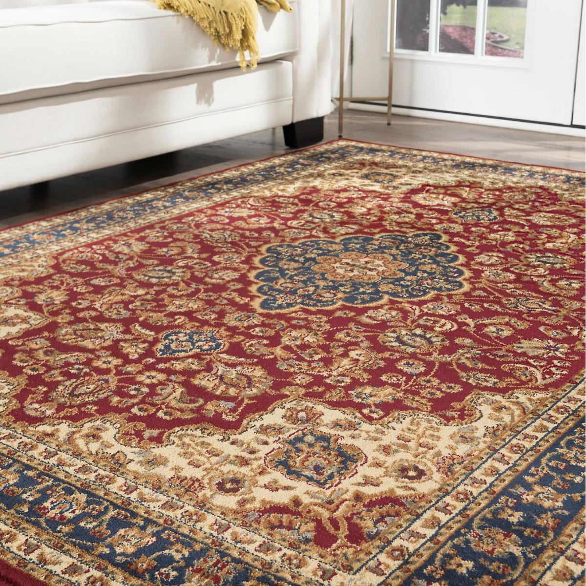 Senses 80 Vintage Turkish Area Rugs Traditional Carpet - 160x220cm - Red – image 1