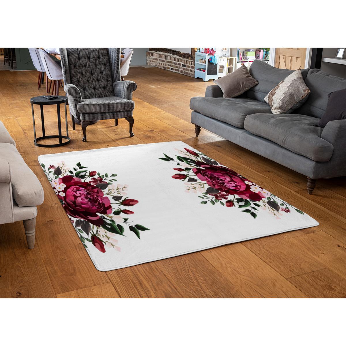 Open Roses Rug - Red / 230cm – image 3