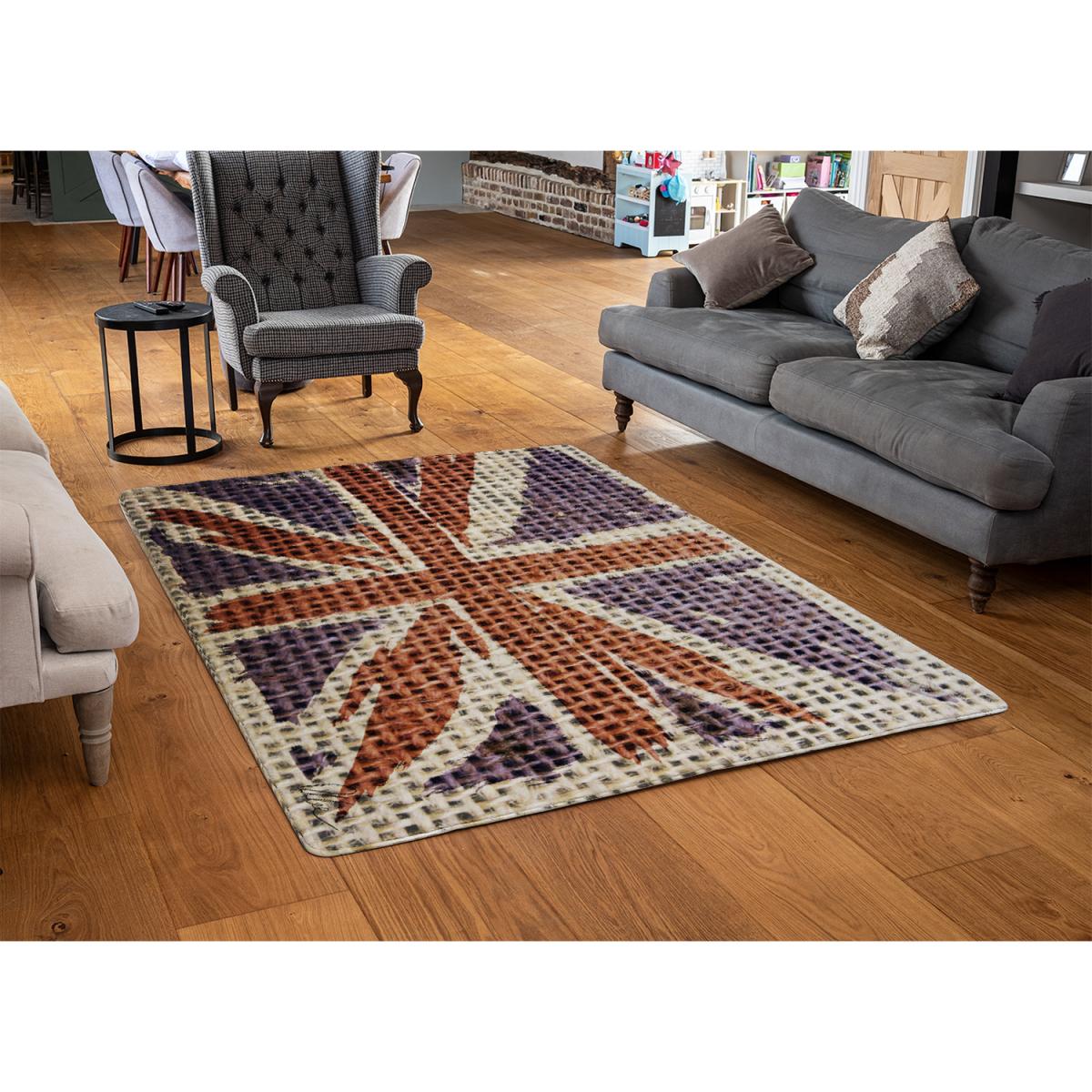 Hessian Jack Rug - Red / 230cm – image 3