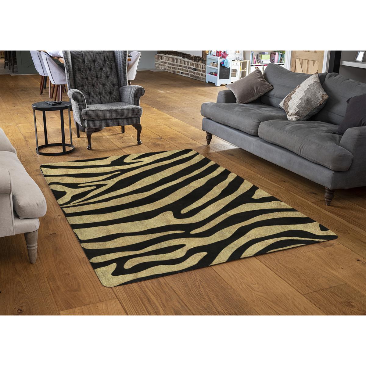 Golden Zebra Rug - Gold / 230cm – image 3
