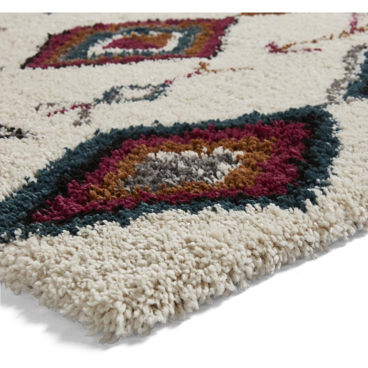 Royal Nomadic A636 CreamMulti Rug - Cream/Pink/Green / 170cm – image 6