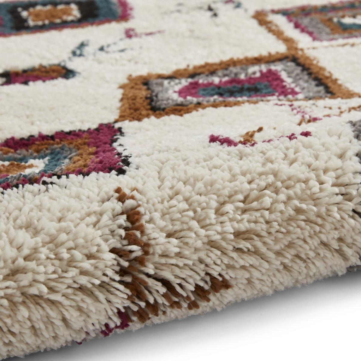 Royal Nomadic A636 CreamMulti Rug - Cream/Pink/Green / 170cm – image 8