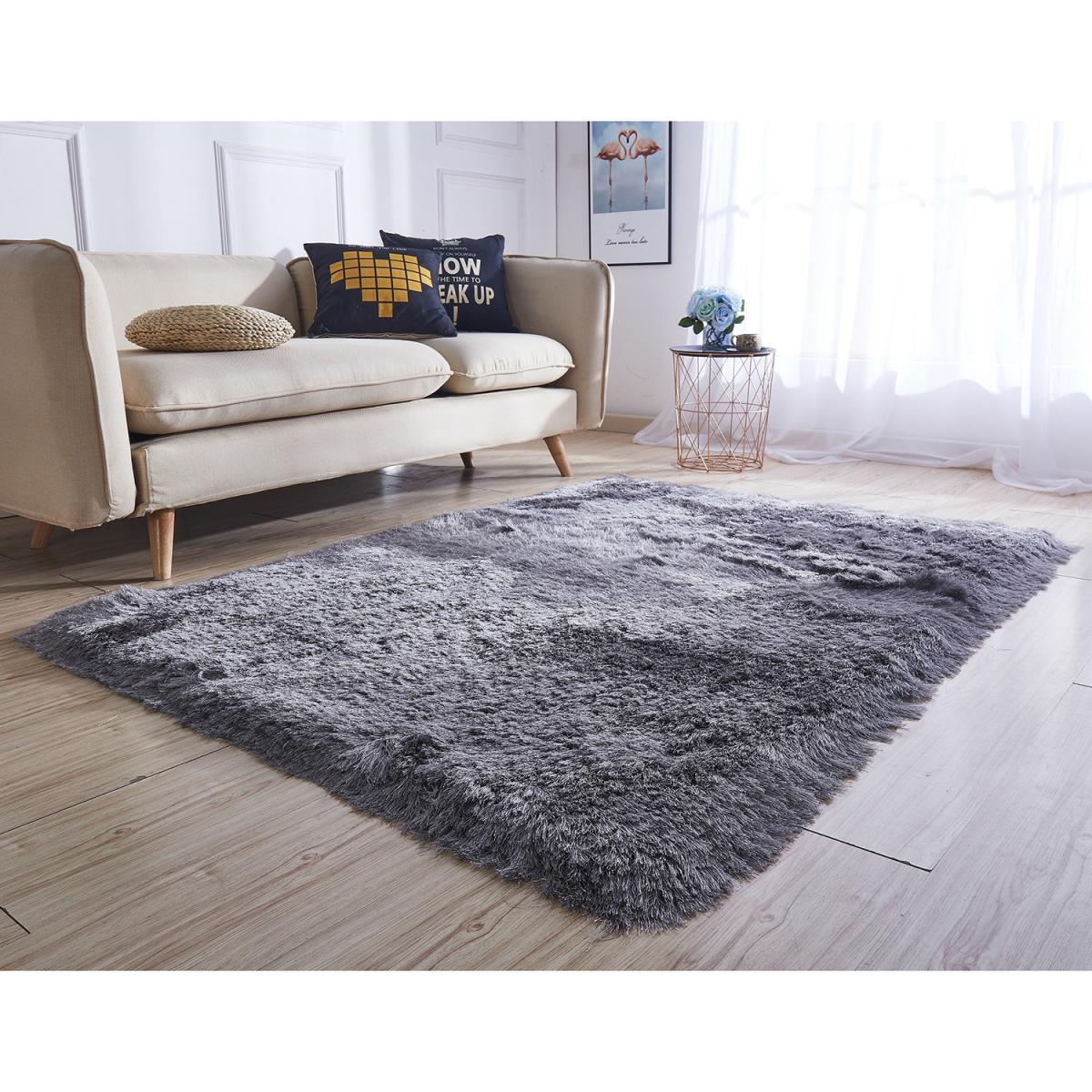 Elegance Shaggy Rug - Silver – image 2