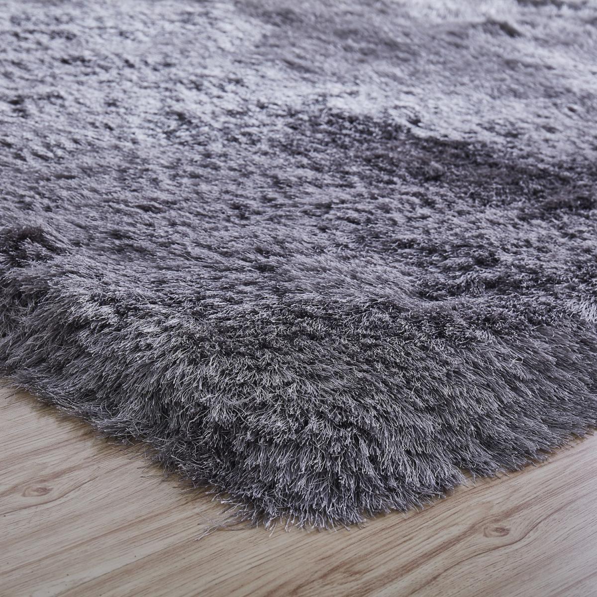 Elegance Shaggy Rug - Silver – image 3