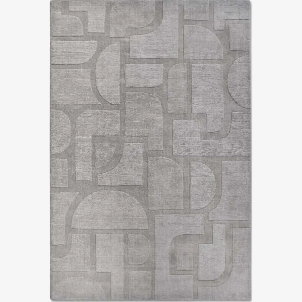 Villero and Boch 1906 Alexis Wool Geometric Rug - Grey / 190cm / 280cm - Grey / 170.0cm – image 1
