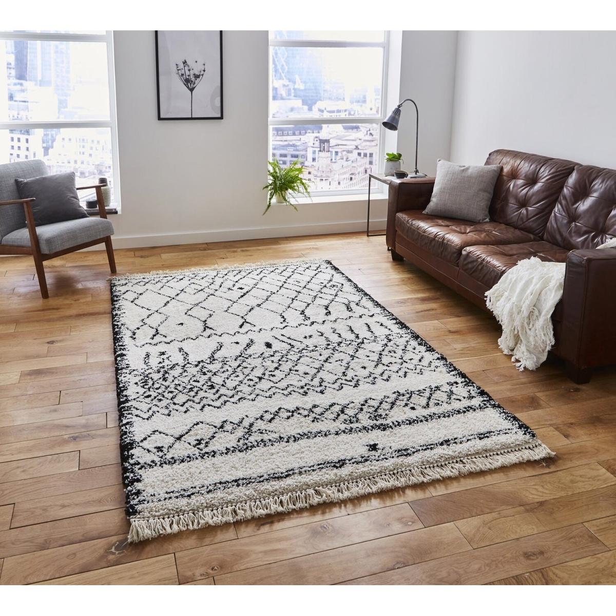 Boho 5402 BlackWhite Rug - Black/White / 170cm – image 1