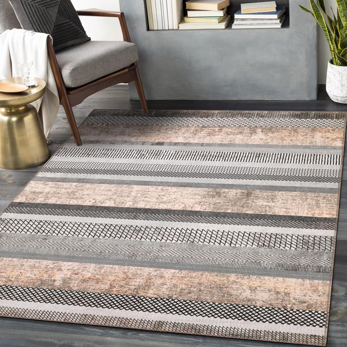 Orlando Chenille Rug runner - Grey and Brown – image 3