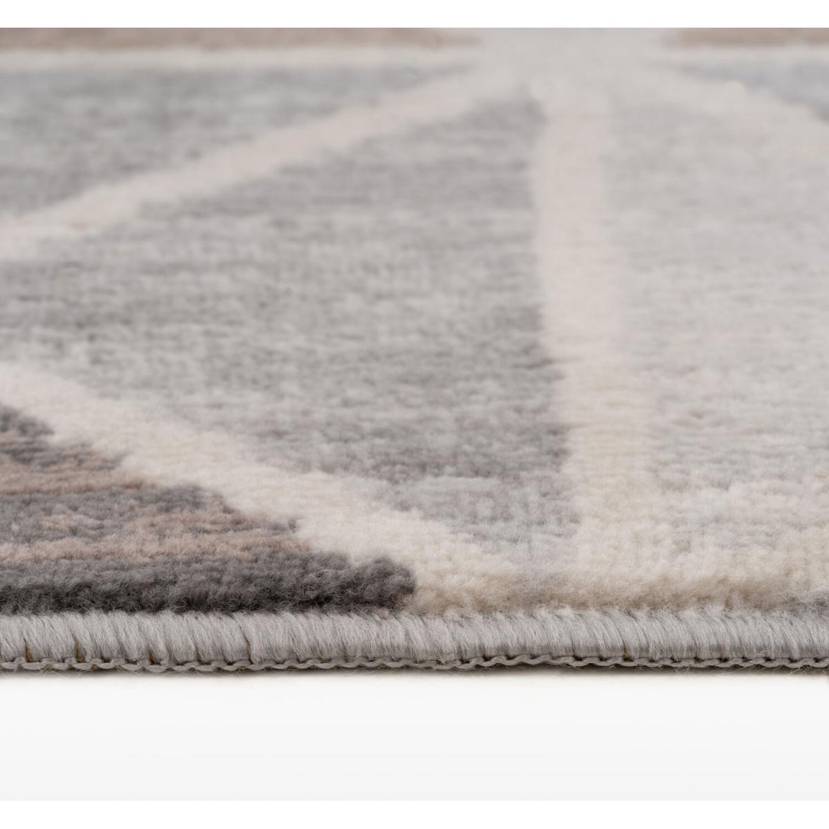 Neutral Beige Diamond Geometric Living Area Rug - Beige / 240cm – image 2