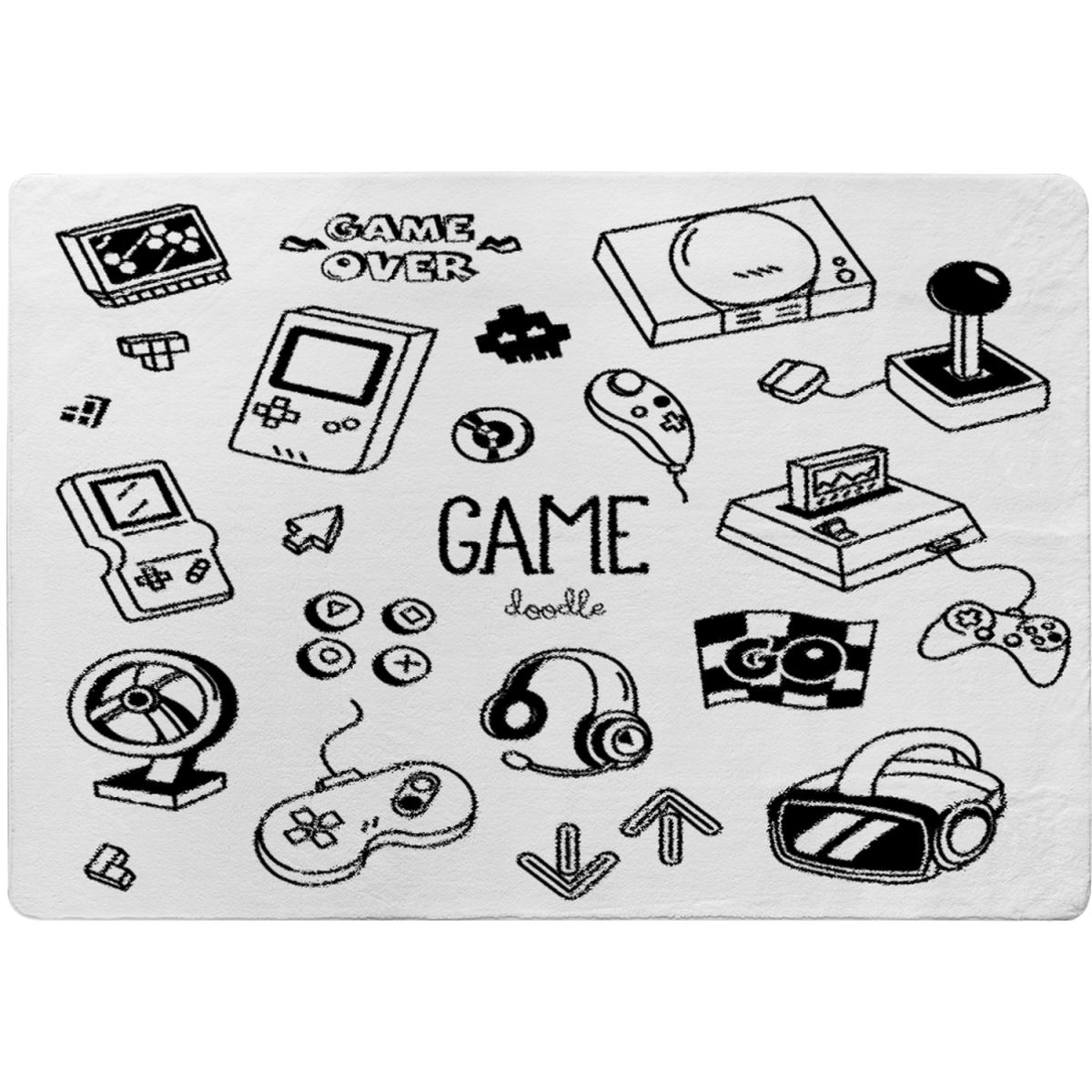 Game Doodles Designer Rug - White / 230cm – image 2