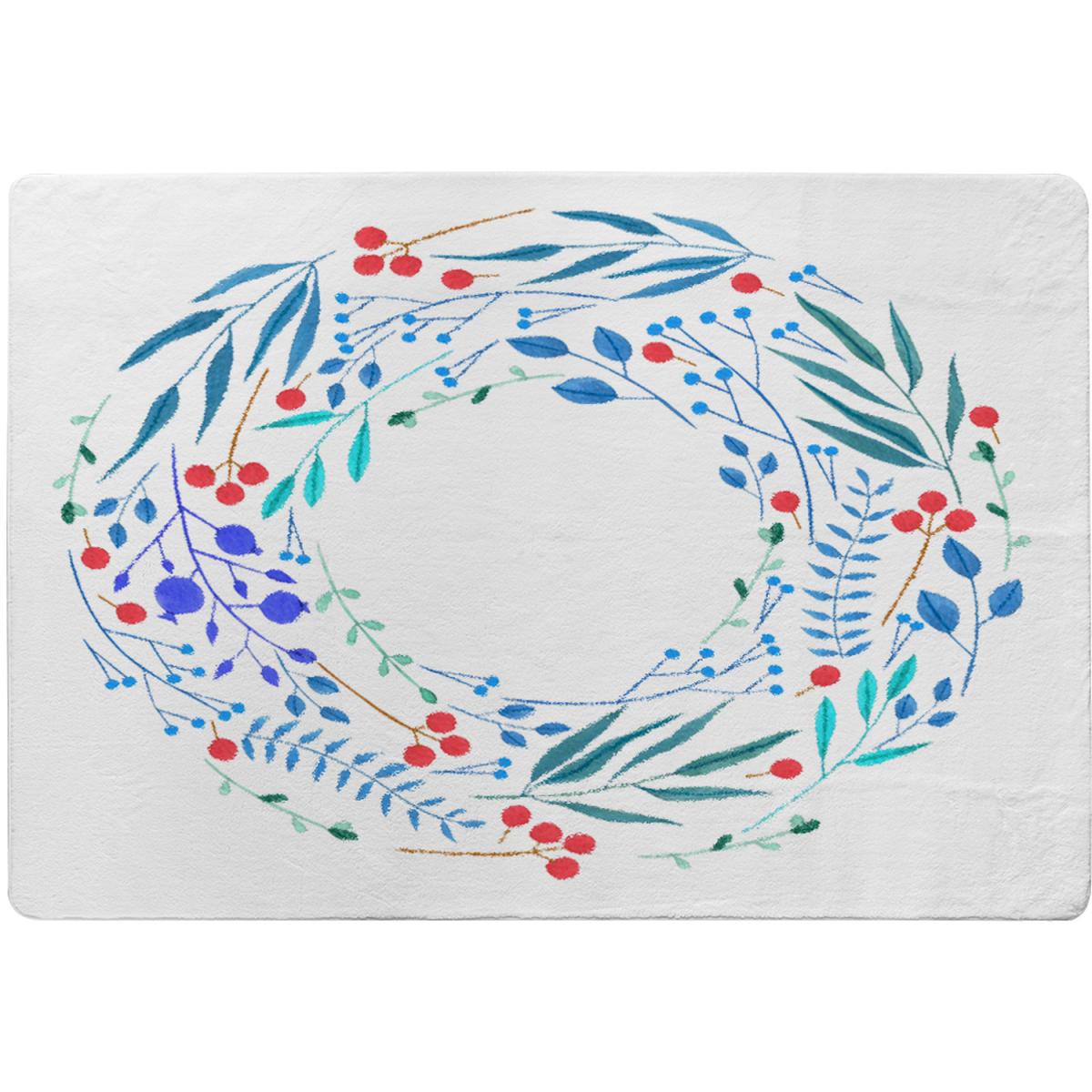 Blue Decorative Reath Rug - Blue / 230cm – image 2