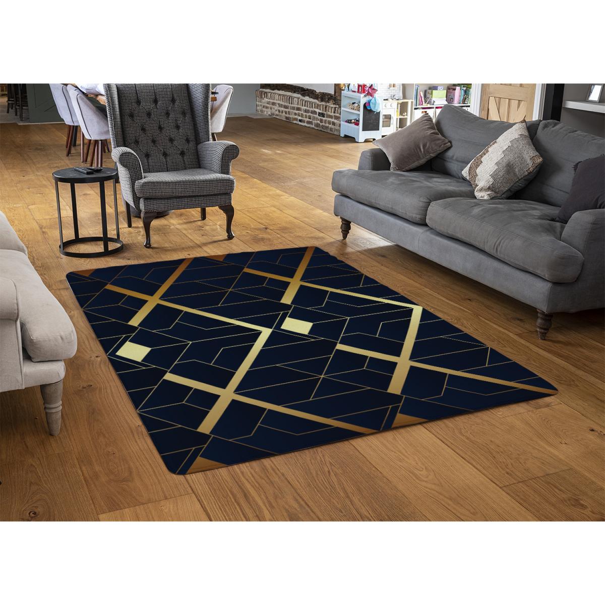 Luxury Gold Art Deco Rug - Gold / 230cm – image 3