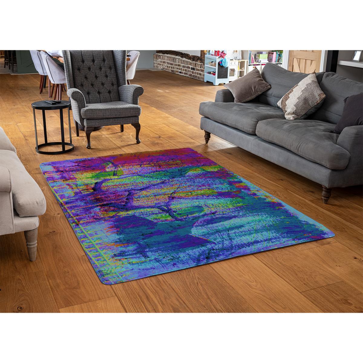 Tree Growth Rug - Blue / 150cm – image 2