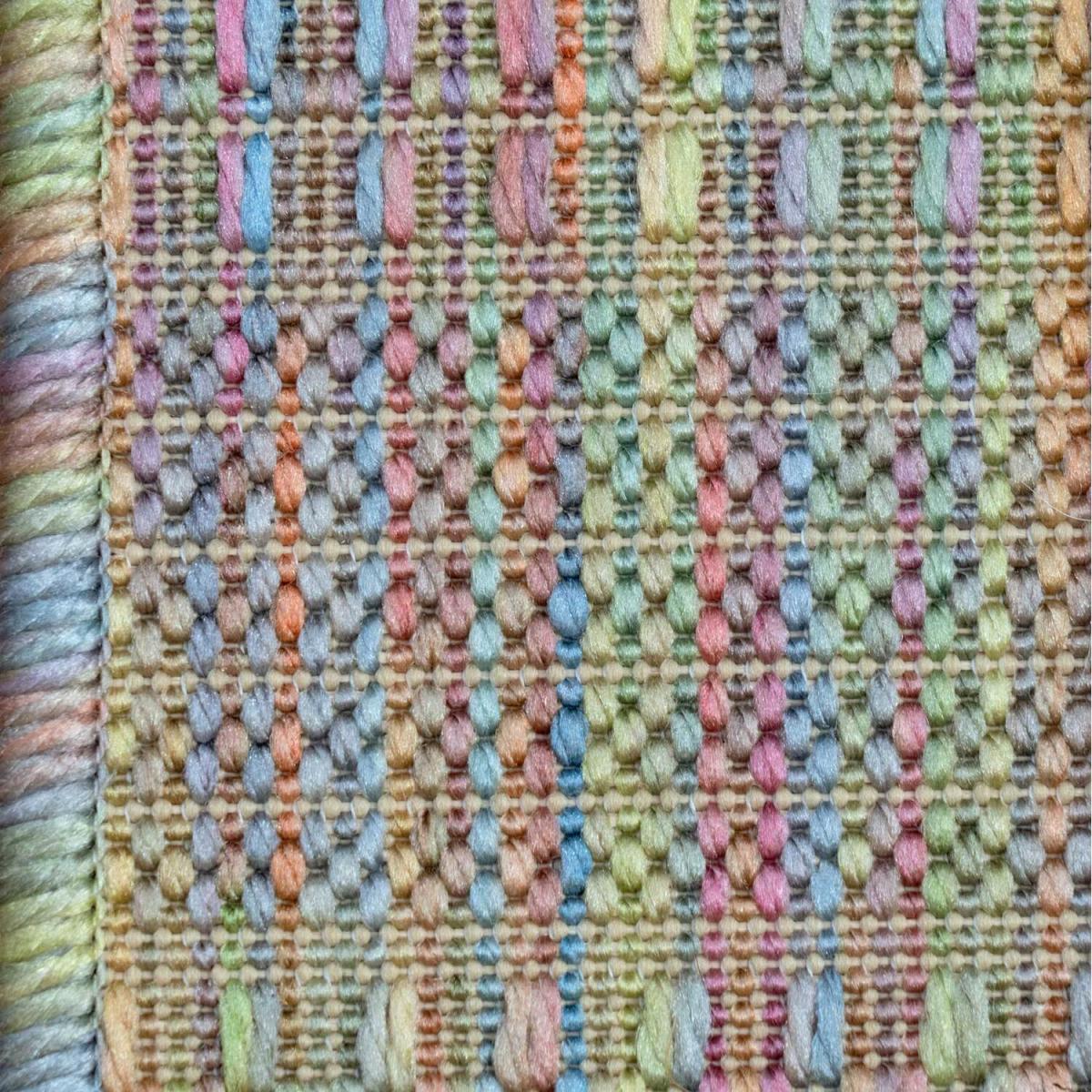Pastel Multicolour Rainbow Durable Mottled Flatweave Indoor Outdoor Area Rug - Multicolour / 150 x 80cm – image 2