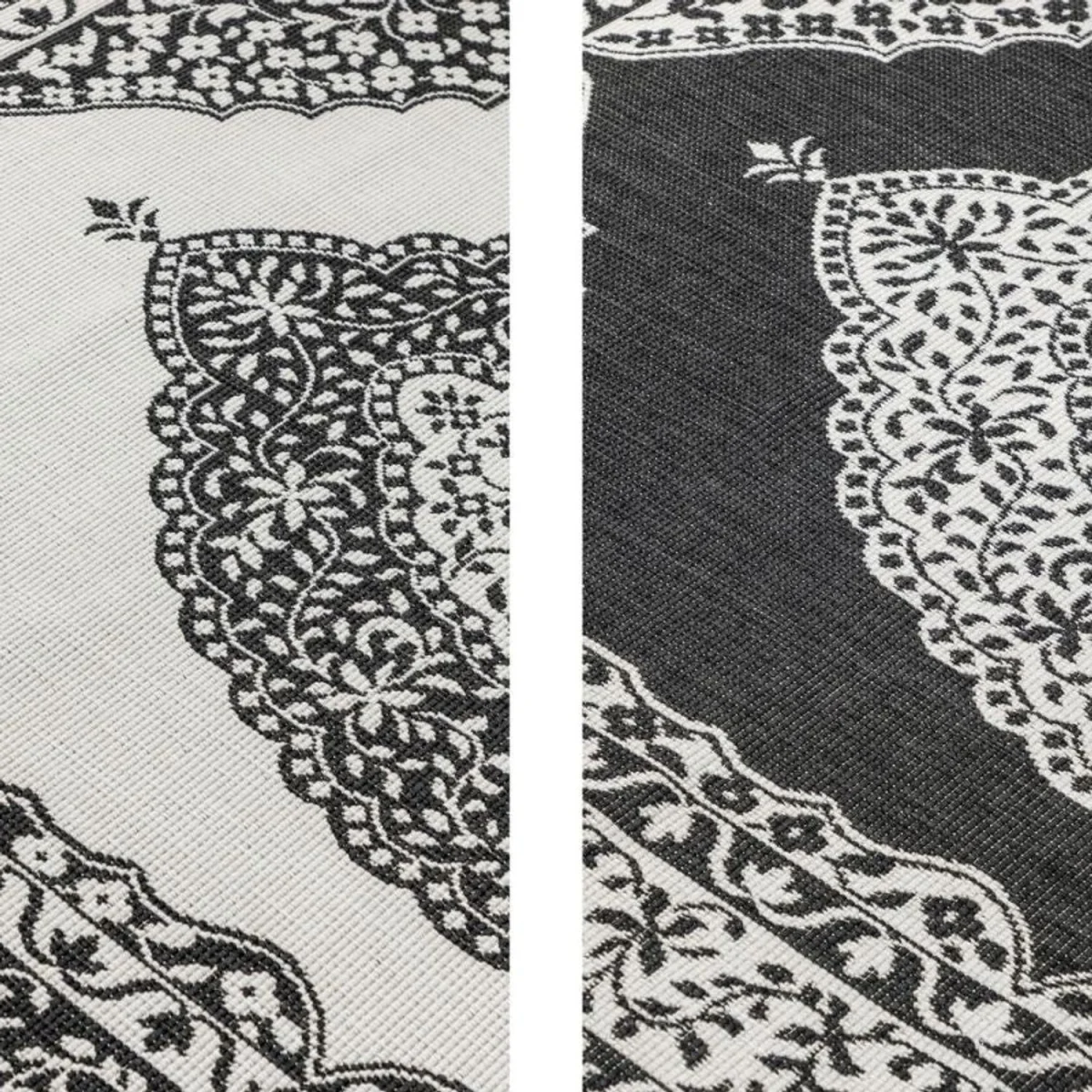 Reversible Gemini Medallion Indoor & Outdoor Rug Black - Black / 290.0cm – image 2