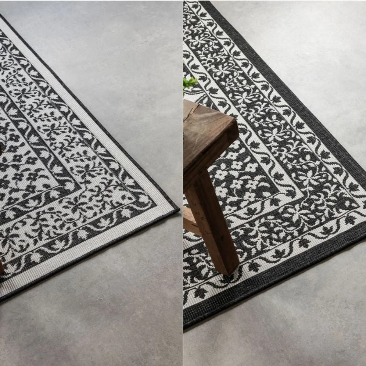 Reversible Gemini Medallion Indoor & Outdoor Rug Black - Black / 290.0cm – image 4