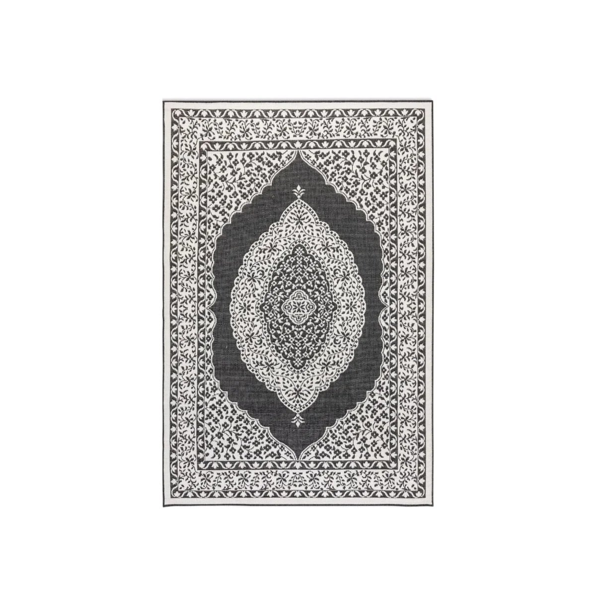 Reversible Gemini Medallion Indoor & Outdoor Rug Black - Black / 290.0cm – image 1