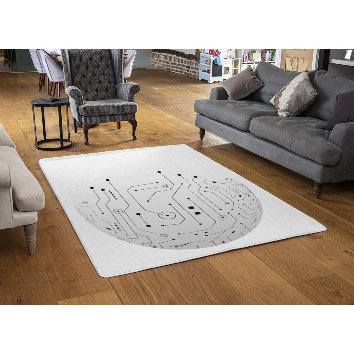 Circuit Technology Rug - White / 230cm – image 3