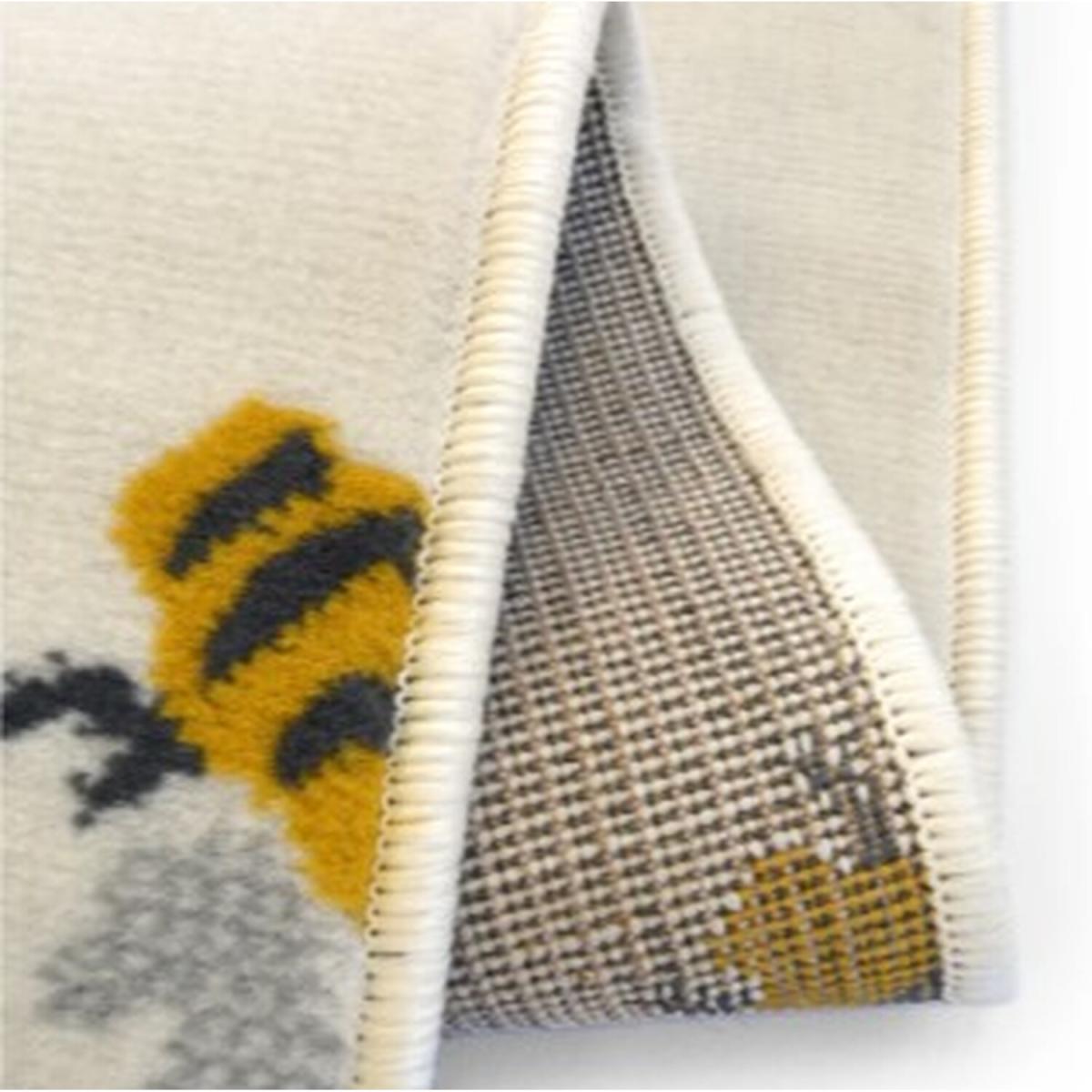 Modern Bumblebee Pattern Living Room Rug - Islay - Yellow – image 2