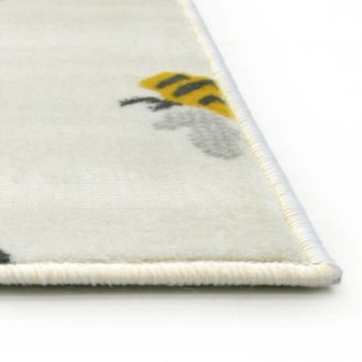 Modern Bumblebee Pattern Living Room Rug - Islay - Yellow – image 3