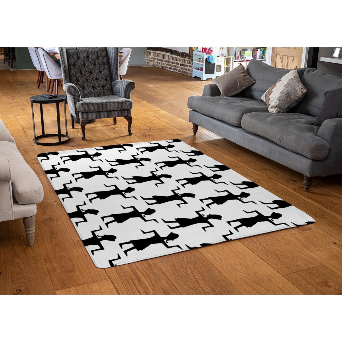 Egyptian Tribal Art Rug - Black / 230cm – image 3