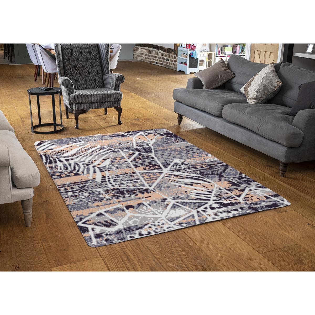 Grunged Print Rug - Pink / 110cm – image 2