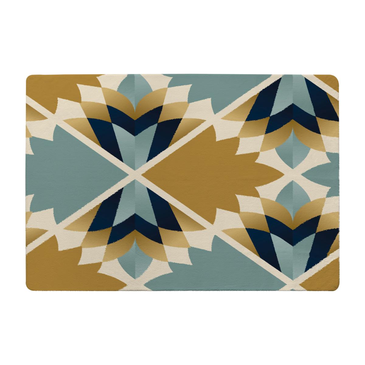 Cleopatra Fan Ethnic Pattern Designer Rug - Brown / 150cm – image 1
