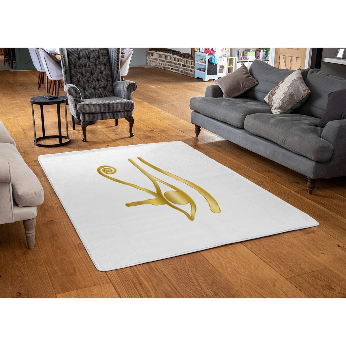The Eye Of Horus Rug - Gold / 230cm – image 3