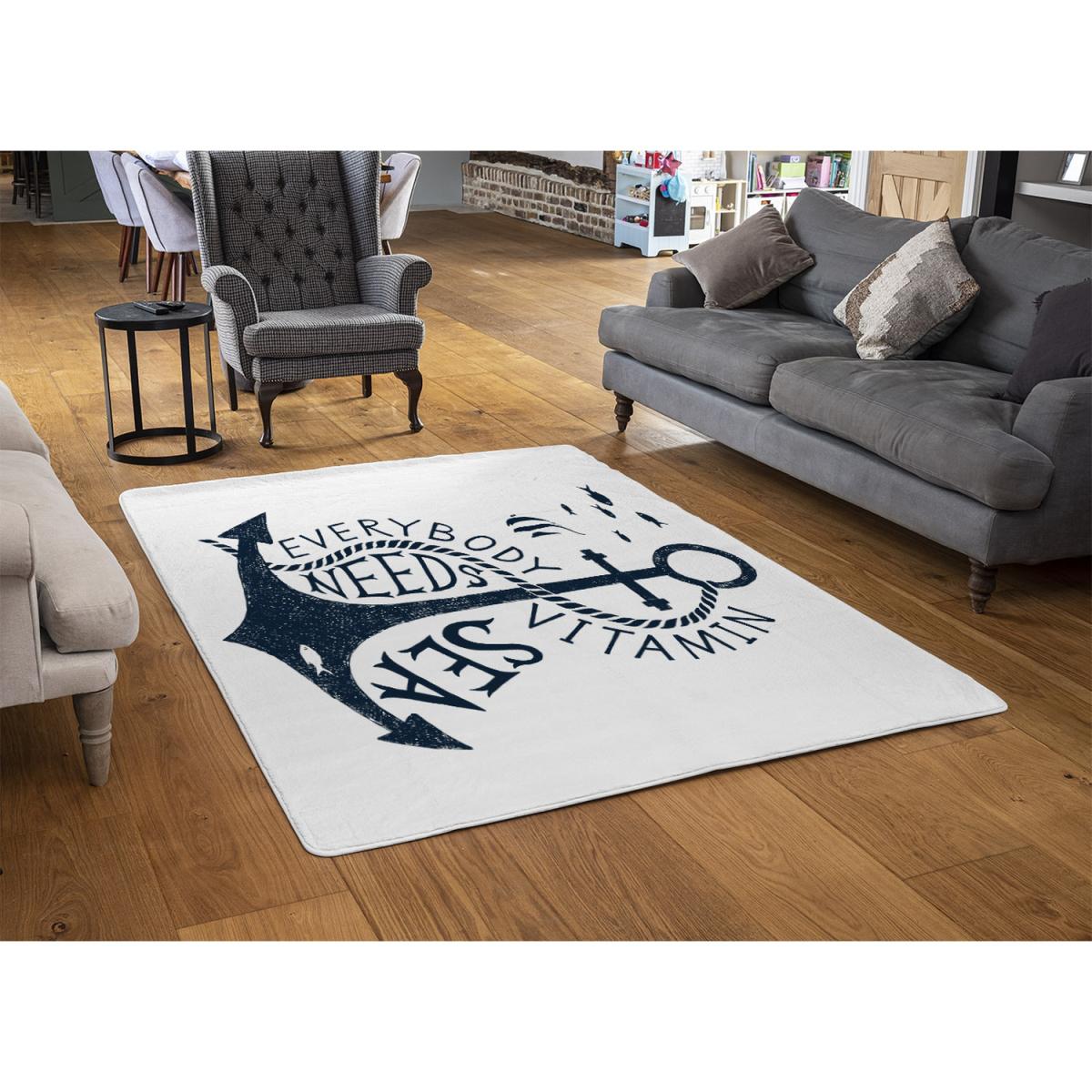 Everybody Needs Vitamin Sea Rug - Blue / 230cm – image 3