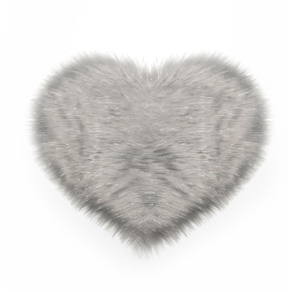 Heart-Shaped Shaggy Room Carpet Rug - Pink / 90cm – image 10