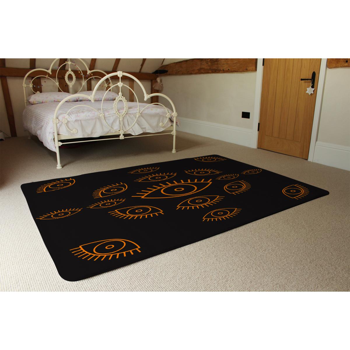 Eye Icon Rug - Black / 110cm – image 3