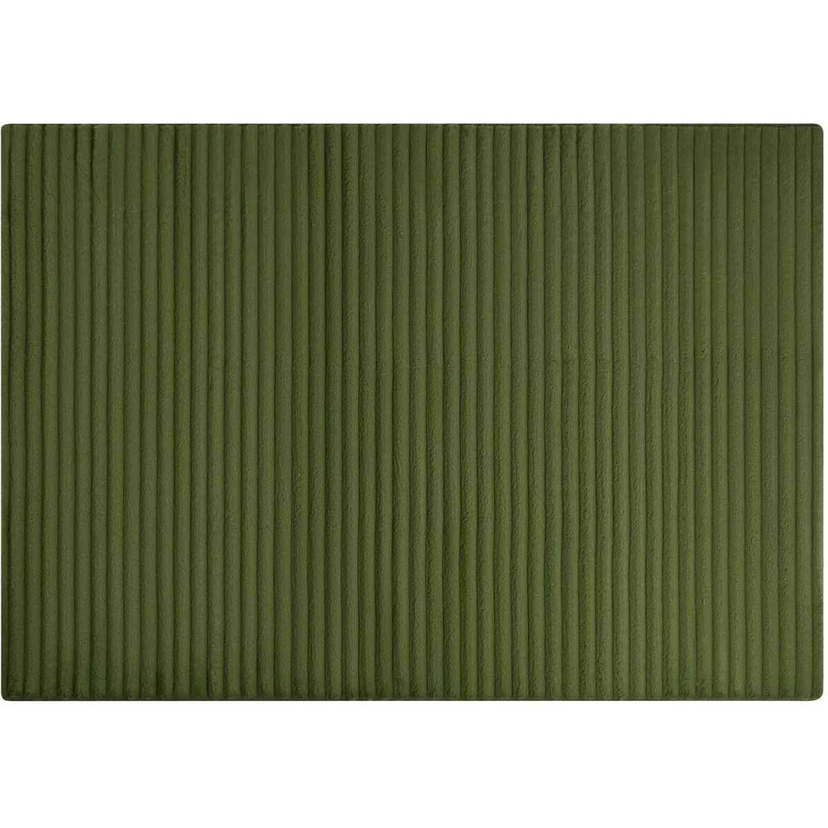 OHS Faux Fur Ribbed Rug - Woodland Green / 160X230 – image 2
