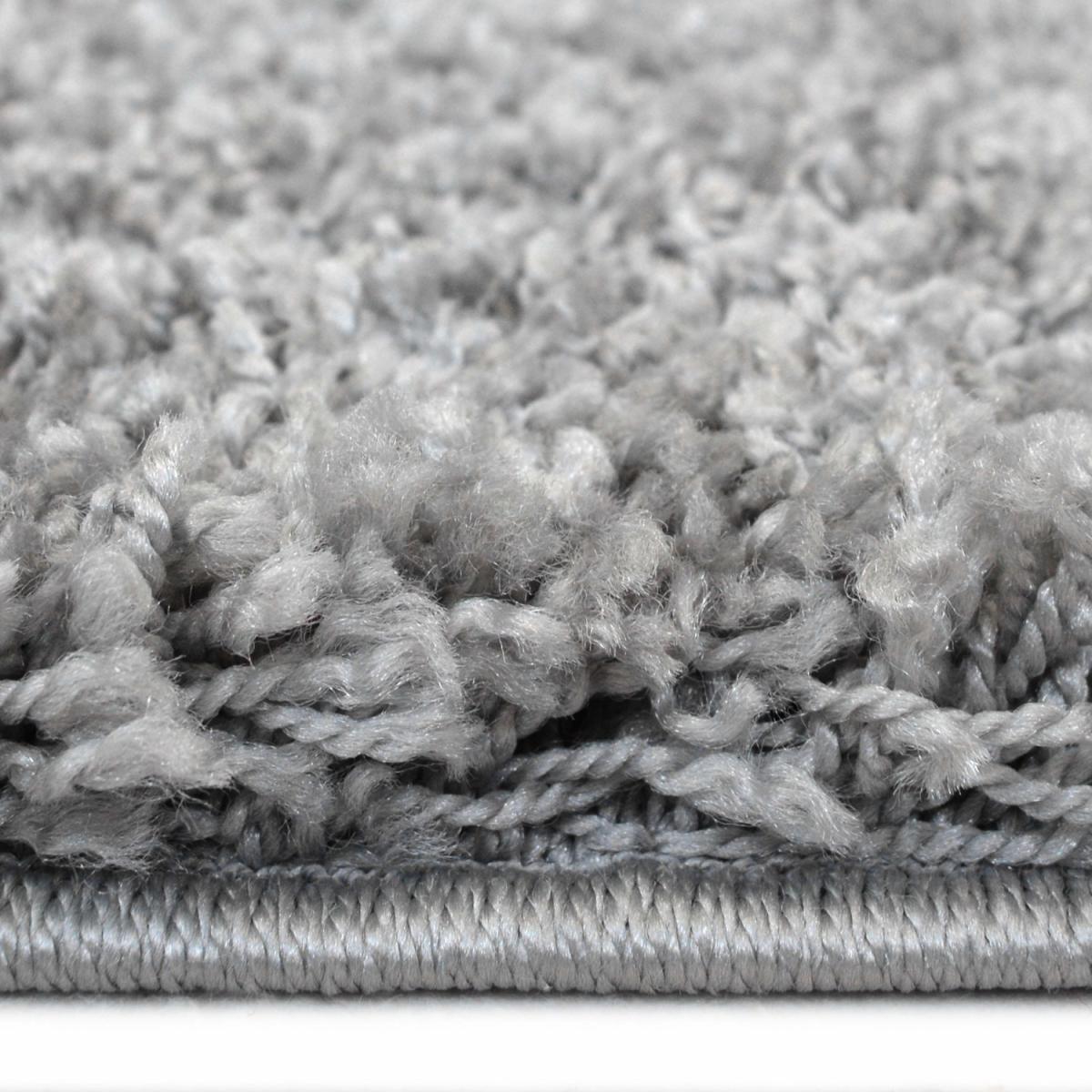 Silver Deep 5cm Cosy Warm Shaggy Living Room Rug - Sande - Silver / 290cm – image 2