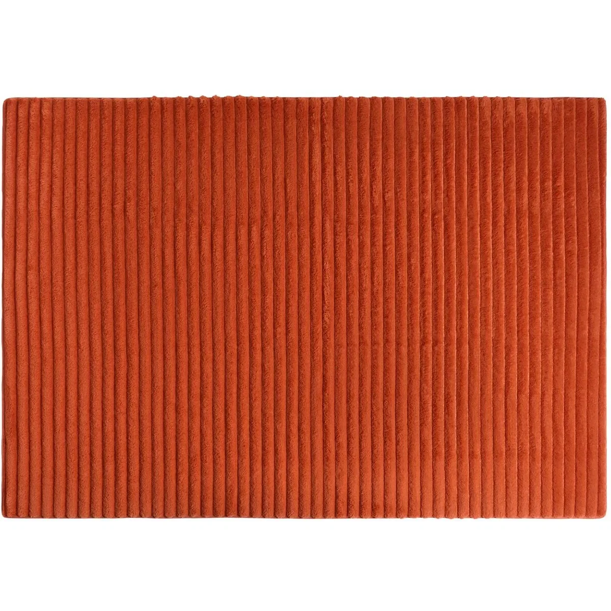 OHS Faux Fur Ribbed Rug - Rust / 160X230 – image 2