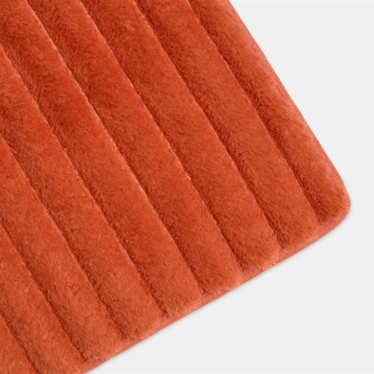 OHS Faux Fur Ribbed Rug - Rust / 160X230 – image 3