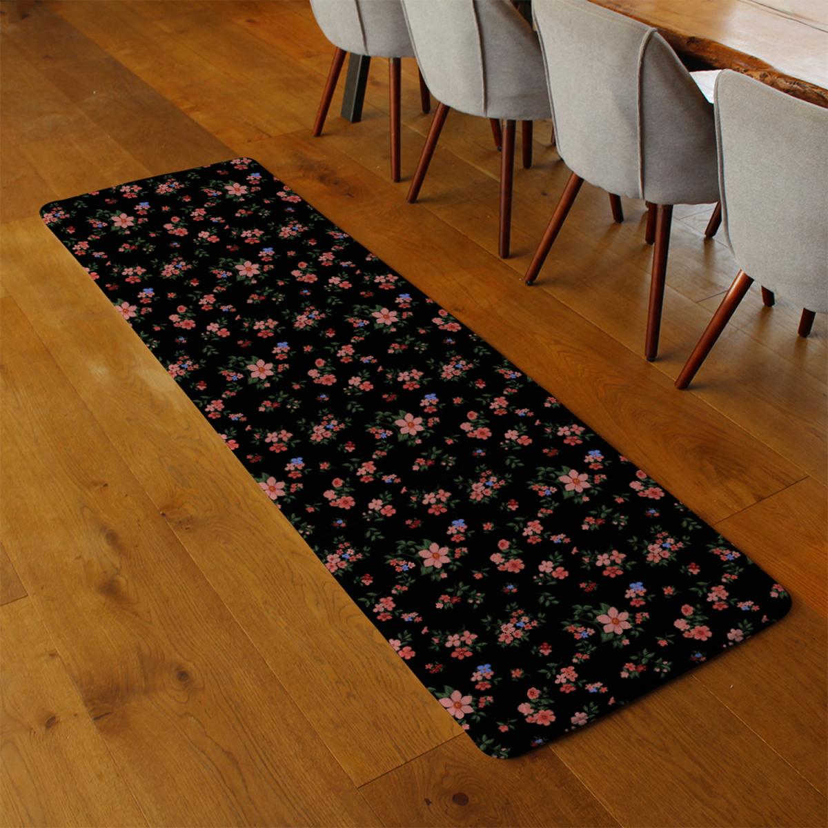 Beautiful Pink Flowers Runner Rug - Pink – image 3